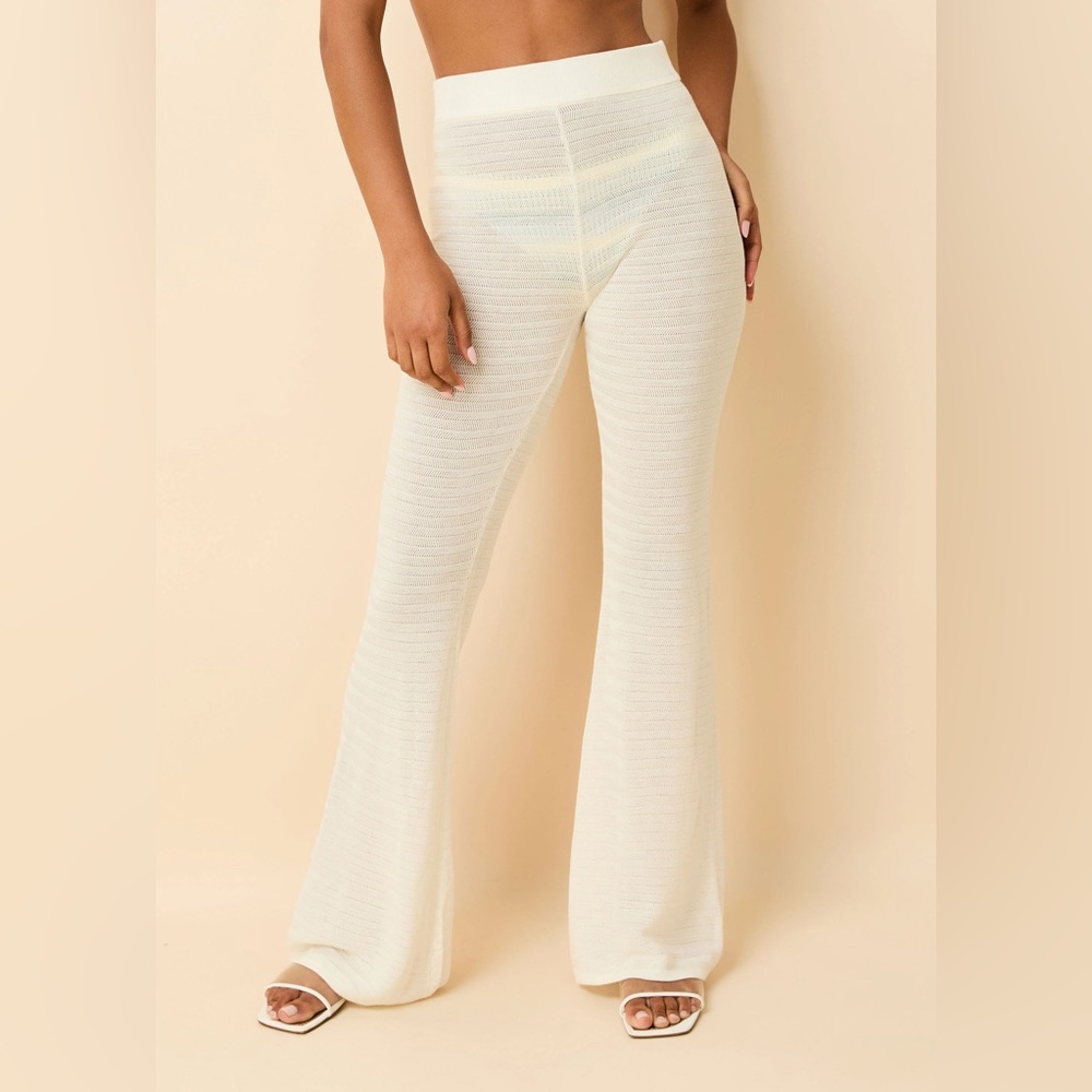 SOLID & STRIPED Faye Ribbed Knit Pant Brule